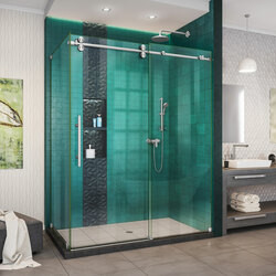 DreamLine SHEN-6134542-07 The DreamLine Enigma-XO shower door, tub door or enclosure is the combination of elegance and style brought together within a modern and fully frameless design. The striking stainless steel hardware delivers a perfect mix of