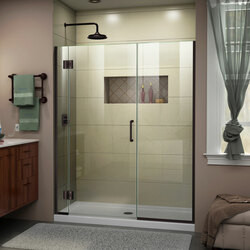DreamLine D12322572-06 The DreamLine Unidoor-X is a frameless shower door, tub door or enclosure that features a luxurious modern design, complementing the architectural details, tile patterns and the composition of your bath space. Unidoor-X