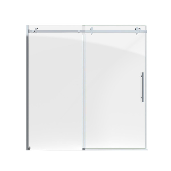 DreamLine Enigma Air SHDR-64606210-08 Frameless Sliding Shower Tub Door Stainless Steel