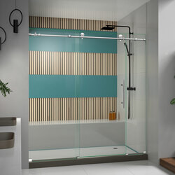 DreamLine SHDR-61727610-08 The DreamLine Enigma-X shower door, tub door or enclosure brings an air of sophistication and luxury with its modern and fully frameless design. The striking stainless steel hardware delivers a perfect mix of exceptional