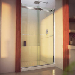 DreamLine SHDR-634876H-01 The DreamLine Essence-H is a semi-frameless sliding bypass shower or tub door with a modern, elegant design and a striking look. The Essence-H has thick tempered glass combined with sleek rollers for smooth gliding action.