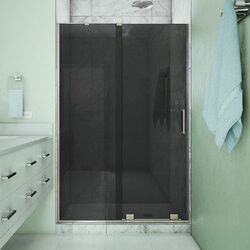 DreamLine SHDR1948723GR04 The DreamLine Mirage-X frameless sliding shower or tub door is the epitome of simple elegance with a modern flair. The remarkably innovative headerless design creates an unobstructed and open view for your shower. The