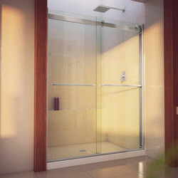 DreamLine SHDR-636076H-04 The DreamLine Essence-H is a semi-frameless sliding bypass shower or tub door with a modern, elegant design and a striking look. The Essence-H has thick tempered glass combined with sleek rollers for smooth gliding action.