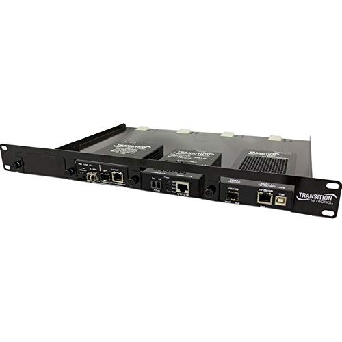 TRANSITION NETWORKS RMS19-SA4-02 19IN 4SLOT MEDIA CONVERTER RACK MOUNT SHELF