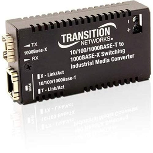 TRANSITION NETWORKS M/GE-ISW-LC-01 10/100/1000BASETX TO MM LC 3.3V INDUSTRIAL MC
