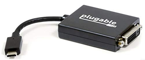 PLUGABLE TECHNOLOGIES USBC-DVI PLUGABLE USB-C TO DVI ADAPTER WITH DISPLAYPORT ALTERNATE MODE