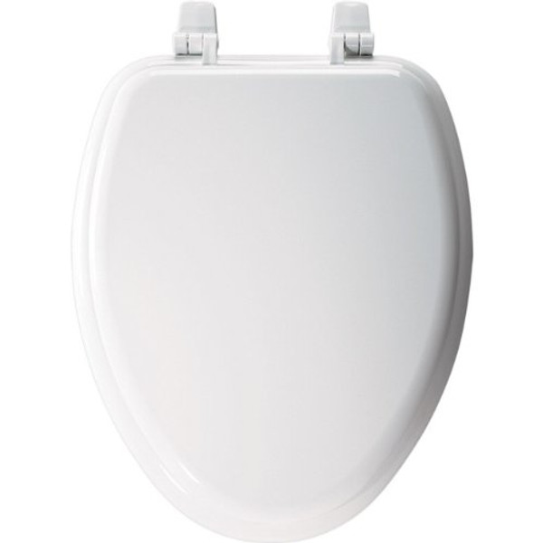 Bemis 1400TTA000 Molded Wood Elongated Toilet Seat White by Bemis 
