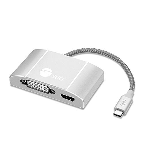 SIIG INC CB-TC0911-S1 USB-C TO 3-IN-1 MULTIPORT VIDEO ADAP W/PD CHARGING DVI/HDMI/VGA