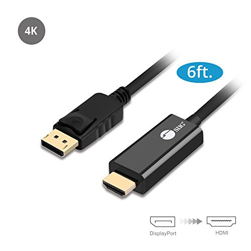 SIIG CB-DP1Q12-S1 6FT 4K DISPLAYPORT 1.2 TO HDMI CABLE
