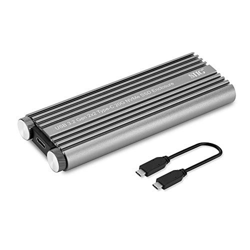 SIIG JU-SA0X11-S1 USB 3.2 GEN 2X2 TYPE-C 20G MVME SSD ENCLOSURE