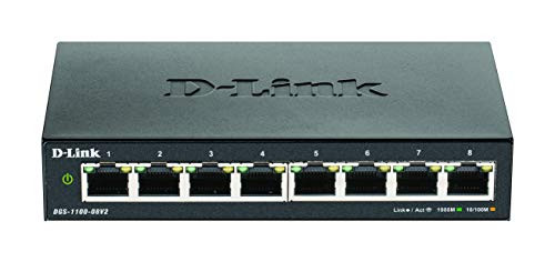 D-LINK BUSINESS PRODUCTS SOLUTIONS DGS-1100-08V2 DGS-1100 SERIES 8 PORT GIGABIT SMART MANAGED SWITCH
