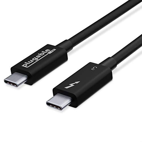 PLUGABLE TECHNOLOGIES TBT3-40G80CM THUNDERBOLT 3 CERTIFIED USB-C CABLE 40GBPS 2.6FT