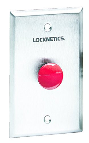 Schlage 701RD Electronics EX Ill Pushbutton, 5/8" Red Illuminated"Push to EXIT" Button, 24VDC