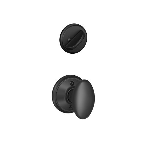 Schlage F59-SIE-622 F59 SIE 622 12-326 10-269 Siena Knob, Matte Black (Interior Half Only)