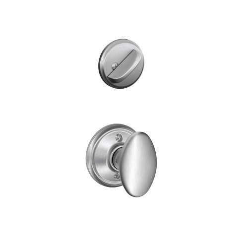 Schlage F59-SIE-626 F59 SIE 626 12-326 10-269 Siena Knob, Satin Chrome (Interior Half Only)