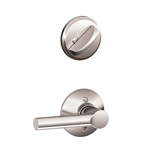 Schlage F59-BRW-625 F59 BRW 625 Broadway Interior Half of Handleset Lever, Bright Chrome (Interior Half Only)