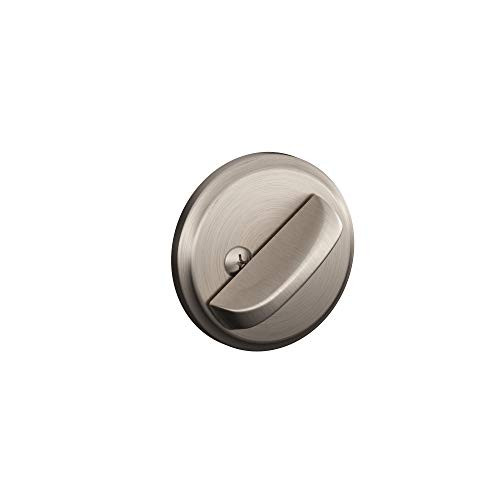 Schlage B80-619 B80 619 12-287 10-116 134 N N SL One-Sided Deadbolt, Satin Nickel