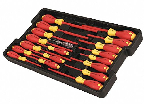 Wiha Tools 19-Piece Insulated Slotted/Phillips/Square Screwdriver Set