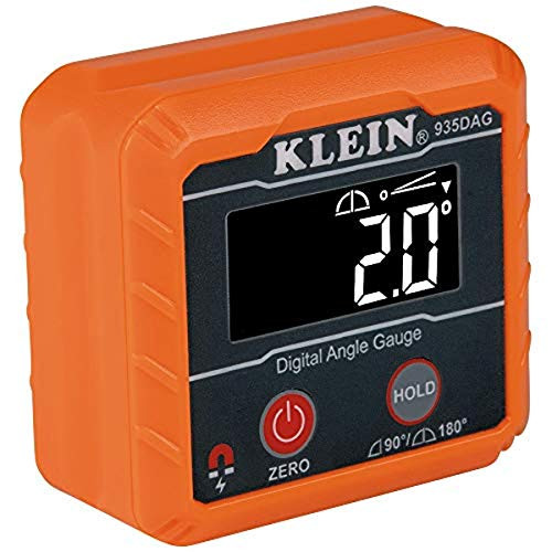 Klein Tools 807784 Digital Level Angle Finder with Programmable Angles, Measures 0 - 90 and 0 - 180 Degree or Dual Axis Bullseye Ranges - L