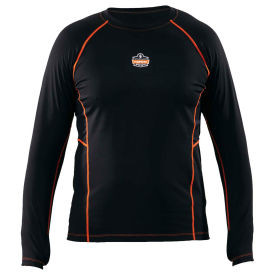 Ergodyne N-Ferno 6435 Thermal Base Layer Long Sleeve Shirt, Black, Medium