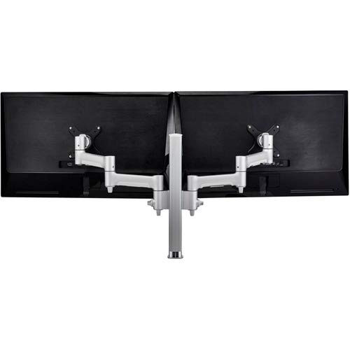 ATDEC PTY LTD AWMS-2-4640-F-S ATDEC AWM DUAL MONITOR DESK MOUNT - FLAT/CURVED UP TO 32IN - VESA 75X75, 100X100