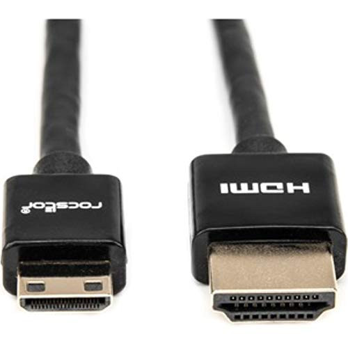 ROCSTOR Y10C250-B1 6 FT MINI HDMI TO HDMI CABLE - M/M - 1.8