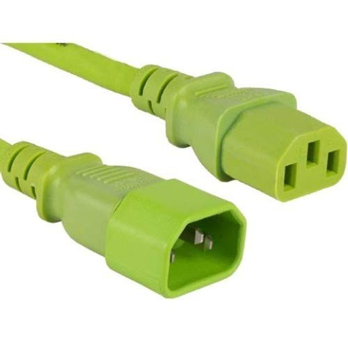ENET SOLUTIONS, INC. C13C14-GN-6F-ENC C13 TO C14 6FT GREEN PWR EXTENSION CORD