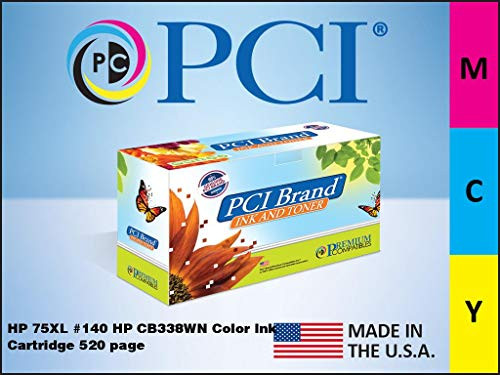 PCI CB338WN-RPC PCI USA REMANUFACTURED HP 75XL CB338WN #140 COLOR INKJET CARTRIDGE 520PG FOR HP