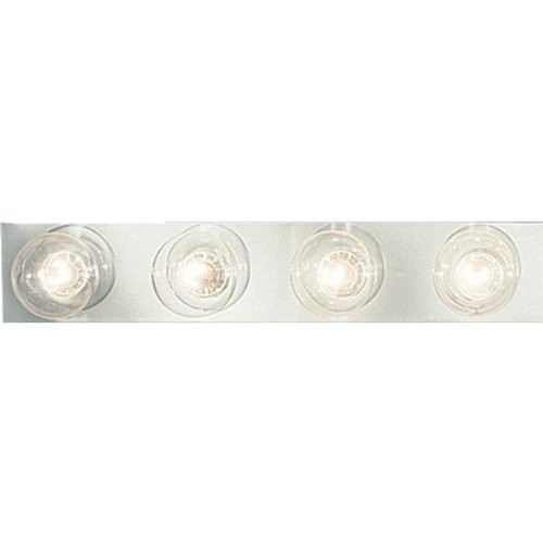 Progress Lighting 94329815 P3298-15 4-Light Broadway Lighting Strips Sockets On 6-Inch Centers and UL Listed For Ceiling Mounting with 25 Watt Maximum Lamps, Polished Chrome