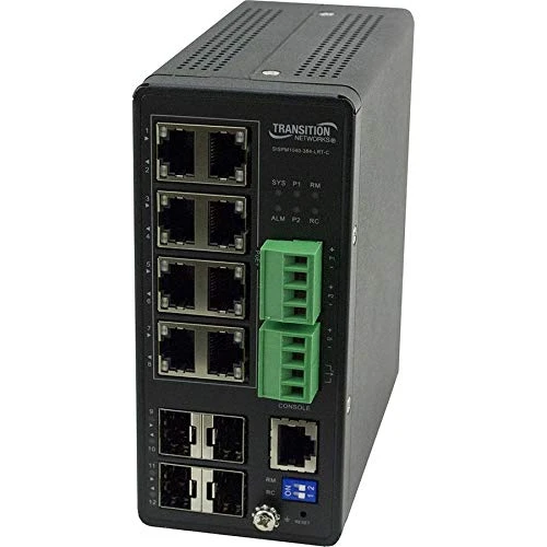 TRANSITION NETWORKS SISPM1040-384-LRT-C MGDHRDNPOE+SWT(8)10/100/1000BSE T POE+PORTS (4)100/1000BASE-XSFPPRT