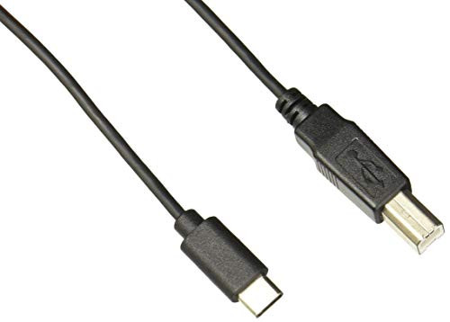 ROCSTOR Y10C141-B1 3FT/1M USB-C TO USB-B CABLE M/M USB 2.0 USB-C TO USB-B M/M BLACK