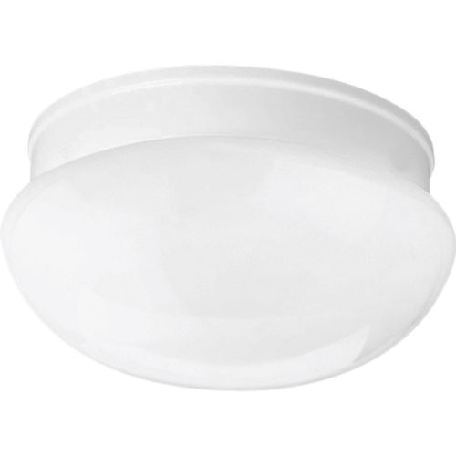 Progress Lighting 94340830 P3408-30 1-Light Close-To-Ceiling Fixture, White