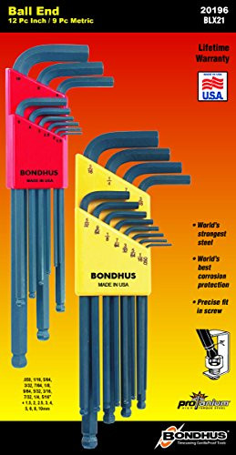 BONDHUS 116-20196 BLX21 DOUBLE PACK BALLDRIVER L-WRENCH SET