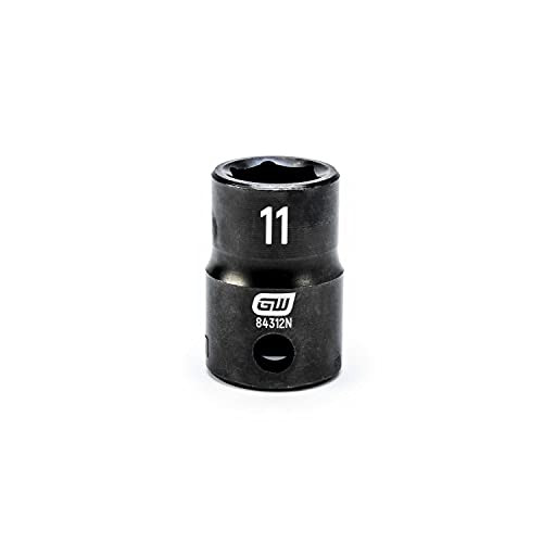 Apex KD84312N GEARWRENCH 3/8" Drive Standard Impact Metric Socket 11mm, 6 Point -