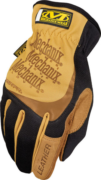 MECHNX Leather FastFit Gloves – XX-Large, Brown/Black