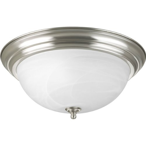 Progress Lighting 94392609 P3926-09EB 3 Light Flush Mount Ceiling Light In Brushed Nickel