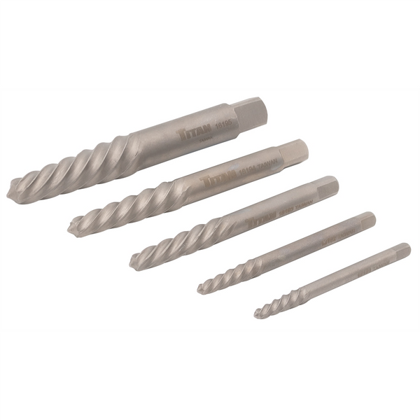 5 Pc. Screw Extractor Set (7/64, 9/64, 19/64, 1/4, 5/32)