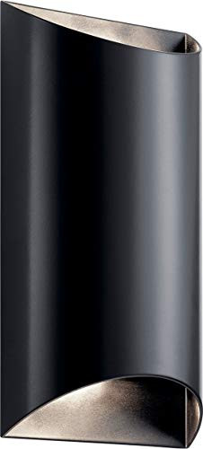 Kichler KK49279BKLED OUTDOOR WALL 2LT LED