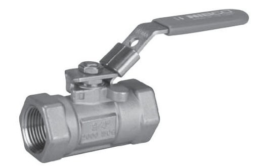 Nibco 1" Stainless Steel 2000# Threaded Full Port Ball Valve with Locking Lever