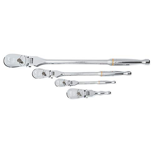 GEARWRENCH 329-81230T 4PC 1/4 3/8 & 1/2 90TFULL POL FLEX RATCH SET