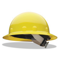 FIBRE-METAL 280-E1SW02A000 HAT- THERMOPLASTIC YELLOW W/3-R SWINGSTRAP
