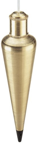 EMPIRE LEVEL 272-908BR 00998 8-OZ. BRASS PLUMBBOB W/2 TIPS