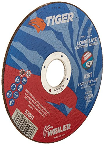 WEILER 804-57061 4-1/2 X 1/16 TIGER TY1C-O WHL  A60T  7/8 AH