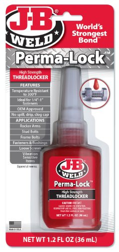 J B Weld 803-27136 J-B PERM-A-LOCK 36ML. RED THREADLOCKER