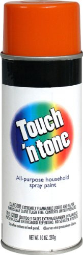 RUST-OLEUM 647-55283830 TOUCH N TONE SPRAY ORANGE GLOSS 10 OZ