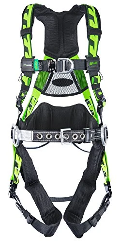 Honeywell 493-ACT-QCBCSMG AIRCORE TOWER CLIMBING HARNESS BOSUN SM/MD GREEN