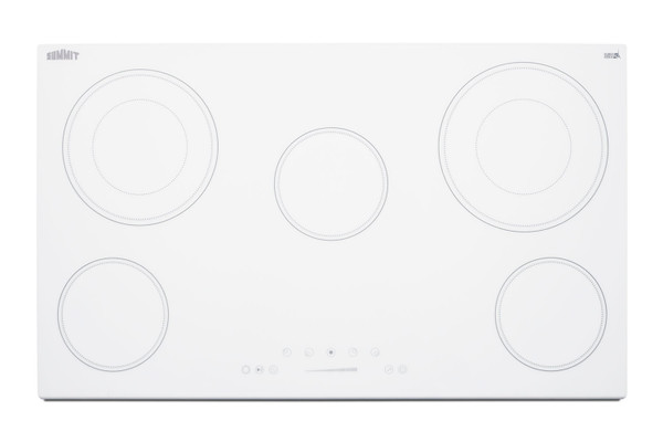 SUMMIT CR5B36TXW 36 Wide 208-240V 5-Burner Radiant Cooktop