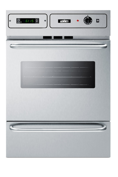 SUMMIT TEM788BKW 24 Wide Electric Wall Oven