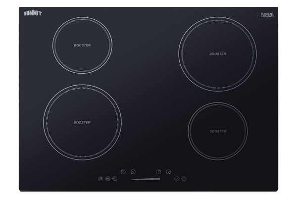 SUMMIT SINC4B301B 30 Wide 208-240V 4-Zone Induction Cooktop