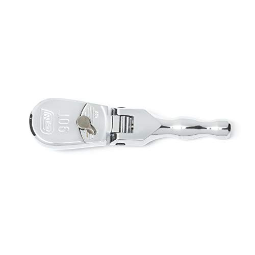 Apex KD81212T GEARWRENCH 3/8" Drive 90 Tooth Full Polish Stubby Flex Teardrop Ratchet - , Multi